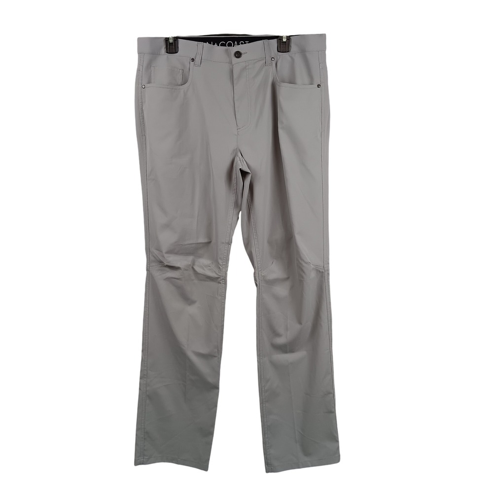 Ocean Coast Mens Gray Polyester Casual‎ Dress Pants Size 34x32